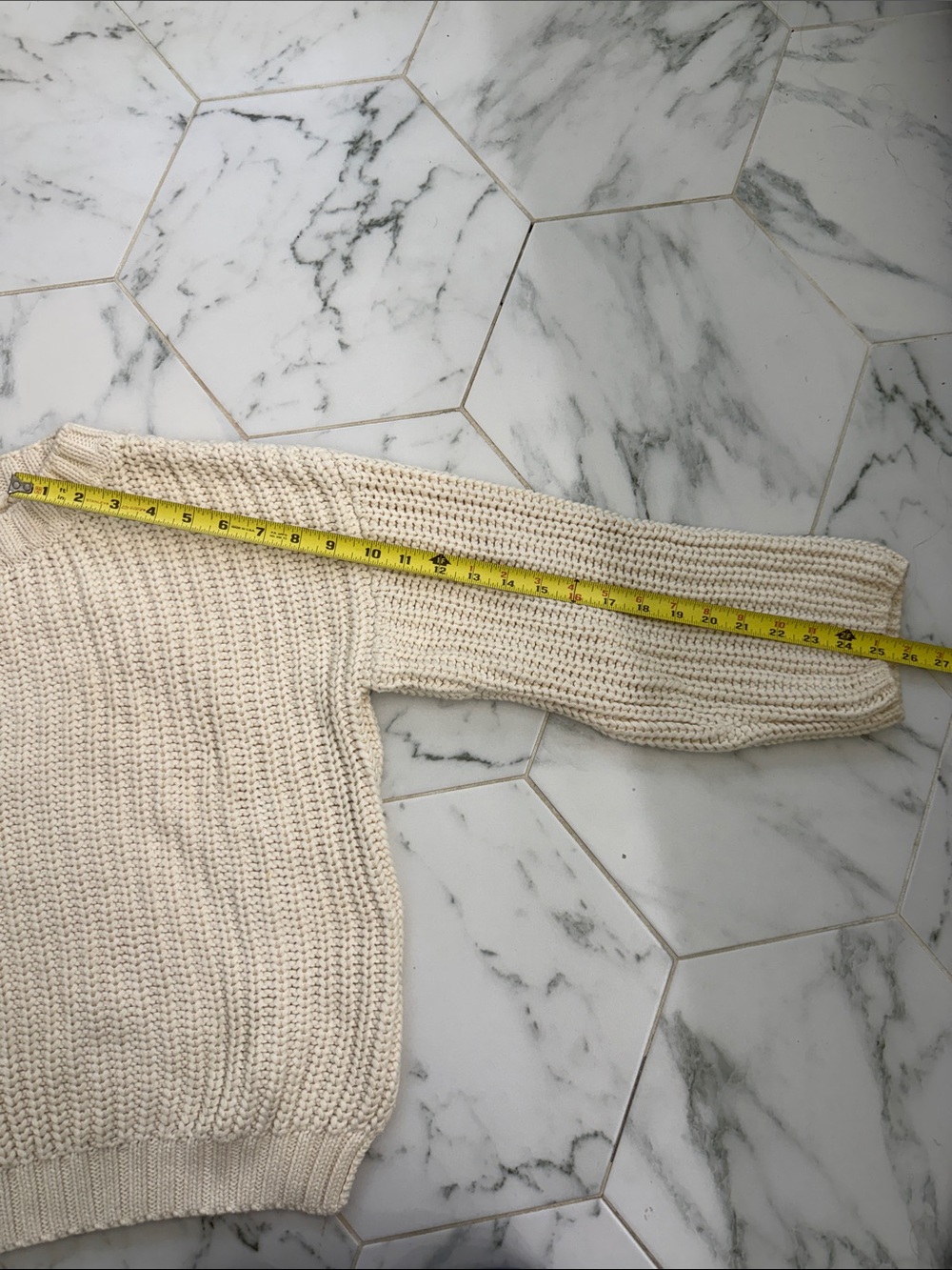 Marea Chunky Knit Crewneck Beach Sweater - Women M - Picture 5 of 6